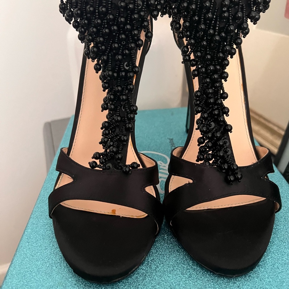 Betsey Johnson Black Stiletto Heels